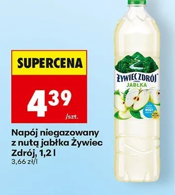 Napój niegazowany z nutą jabłka Żywiec Zdrój promocja w Biedronka