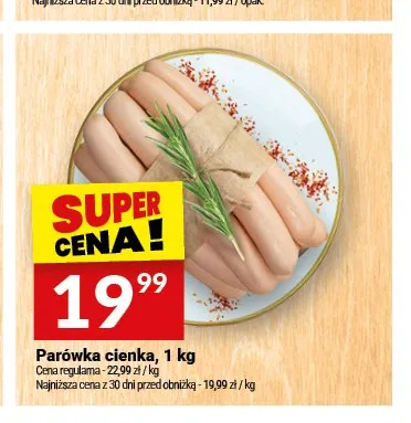 Parówka cienka Białecki promocja w Twój Market