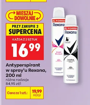 Antyperspirant w sprayu różne rodzaje promocja w Biedronka