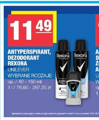 Antyperspirant Rexona promocja w SPAR