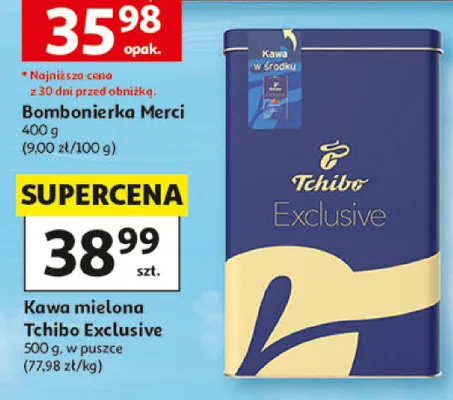 Kawa mielona Tchibo Exclusive w puszce promocja w Auchan