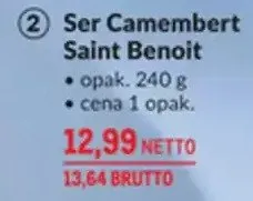 Ser Camembert Saint Benoit promocja w Makro