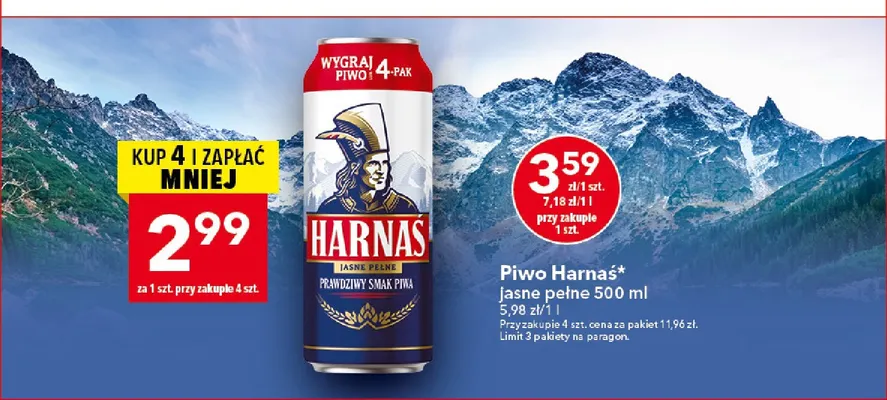 Piwo Harnaś promocja w LEWIATAN