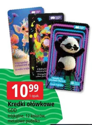 Kredki ołówkowe trójkątne Happy Color promocja w Leclerc