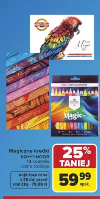 Kredki magiczne KOH-I-NOOR 13 kolorów promocja w Carrefour