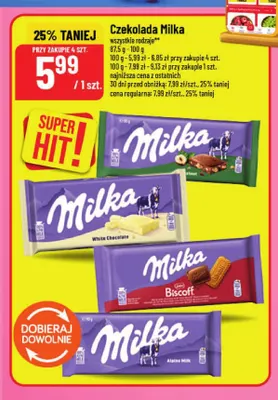 Czekolada Milka Biscoff promocja w POLOmarket