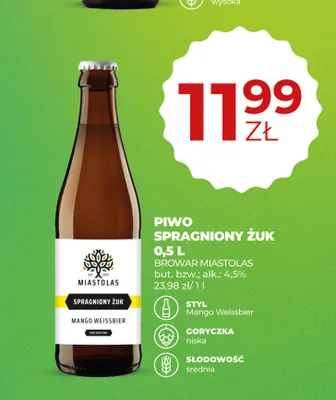 Piwo Spragniony Żuk Browar Miastolas promocja w Duży Ben