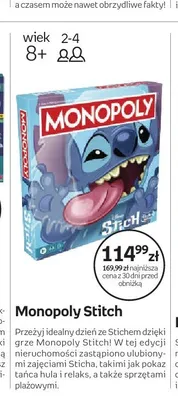 Gra Monopoly Stitch promocja w Empik