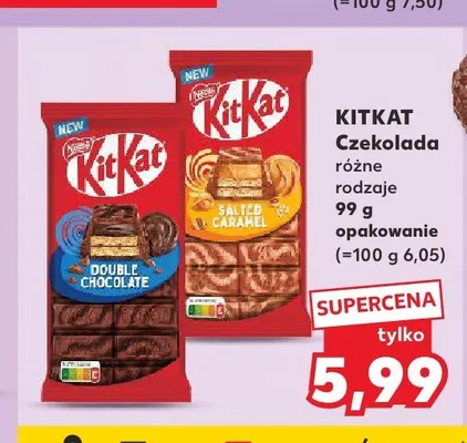 Czekolada KitKat Double Chocolate promocja w Kaufland