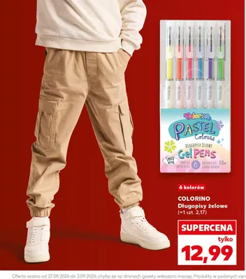 Długopisy żelowe Colorino promocja w Kaufland