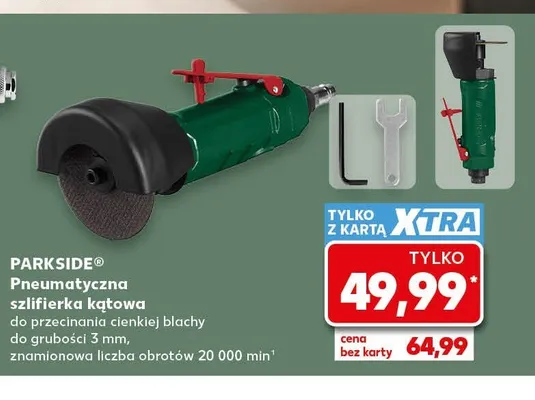 Pneumatyczna szlifierka kątowa PARKSIDE promocja w Kaufland