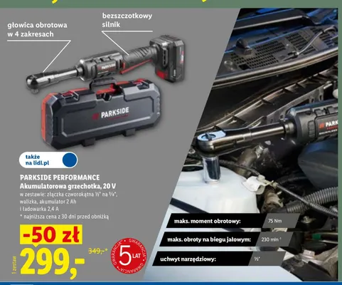 Akumulatorowa grzechotka Parkside Performance promocja w Lidl