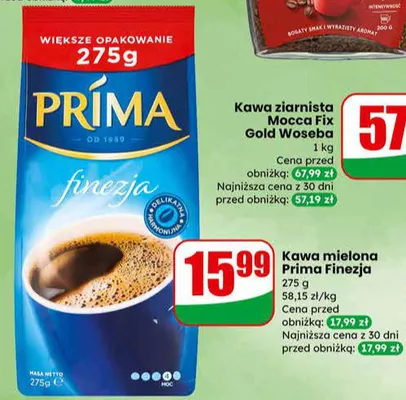 Kawa mielona Prima Finezja promocja w Dino
