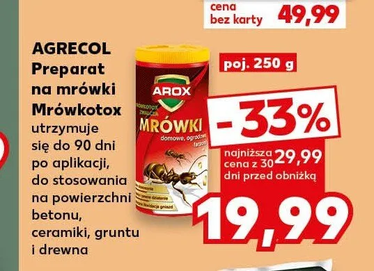 Preparat na mrówki Mrówkotox Agrecol promocja w Kaufland