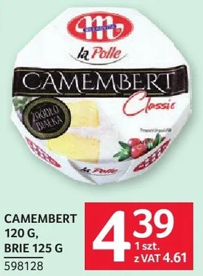 Camembert 120 g Brie 125 g Mlekovita promocja w Selgros