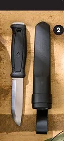 Nóż w stylu skandynawskim z pokrowcem promocja w Biedronka