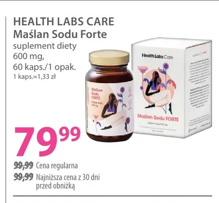 Suplement diety Health Labs Care Maślan Sodu Forte promocja w Hebe