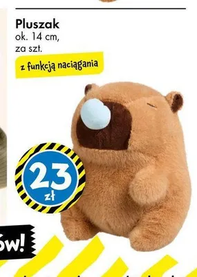 Pluszak Capy Bara z funkcją naciągania ok. 14 cm promocja w Tedi
