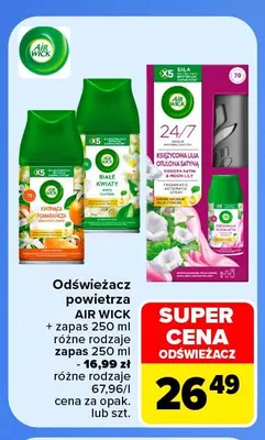 Zapas do odświeżacza powietrza Air Wick Białe Kwiaty promocja w Carrefour Market