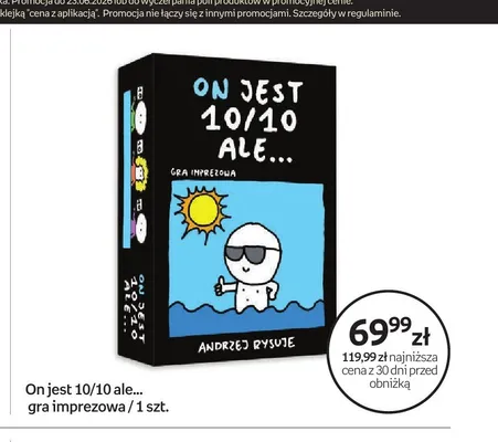 Gra imprezowa On jest 10/10 ale... promocja w Empik