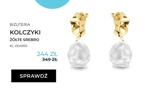 Kolczyki briju żółte srebro KL-004950 promocja w Briju