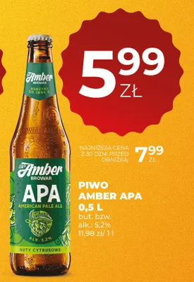 Piwo Amber APA promocja w Duży Ben