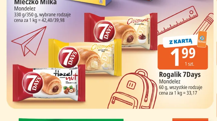 Rogalik 7Days o smaku spumante promocja w Leclerc