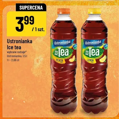 Ice tea Ustronianka wybrane rodzaje promocja w POLOmarket