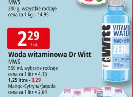 Woda witaminowa promocja w Leclerc