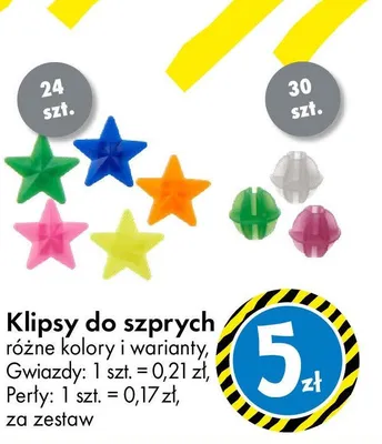 Klipsy do szprych Gwiazdy promocja w Tedi