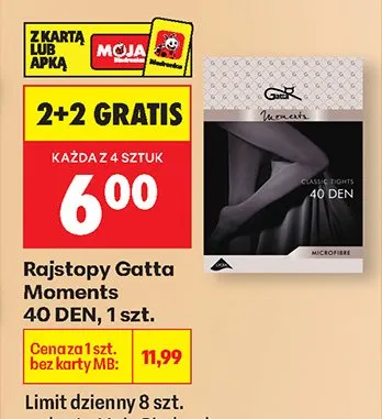 Rajstopy Moments 40 DEN promocja w Biedronka