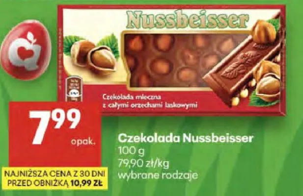 Czekolada mleczna z całymi orzechami laskowymi promocja w Delikatesy Centrum