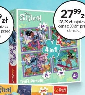 Puzzle Trefl Stitch 4in1 promocja w Empik