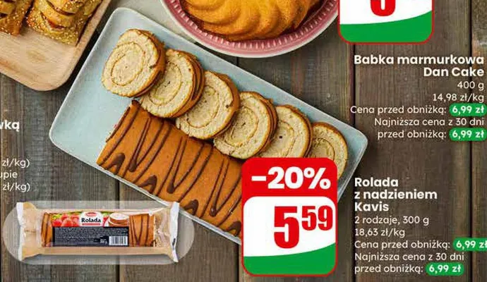 Rolada z nadzieniem Kavis promocja w Dino