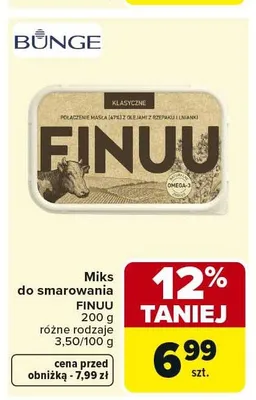 Miks do smarowania Finuu Klasyczne promocja w Carrefour Market