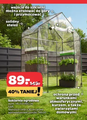 Szklarnia ogrodowa promocja w Netto