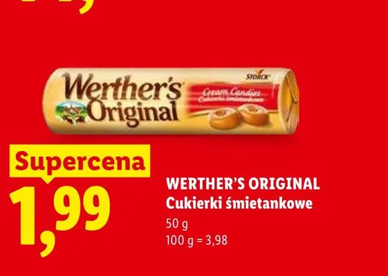 Cukierki śmietankowe Werther's Original promocja w Lidl