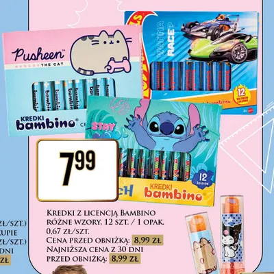 Kredki z licencją Bambino promocja w Dino