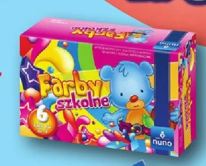 Farby szkolne Nuno 6 kolorów promocja w Selgros