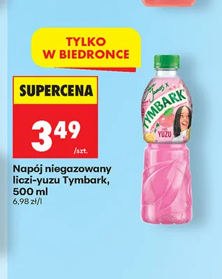 Napój niegazowany liczi-yuzu Tymbark promocja w Biedronka