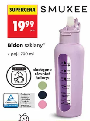 Bidon szklany promocja w Biedronka