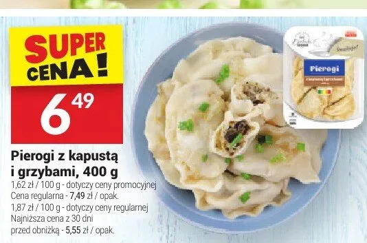 Pierogi z kapustą i grzybami promocja w Twój Market
