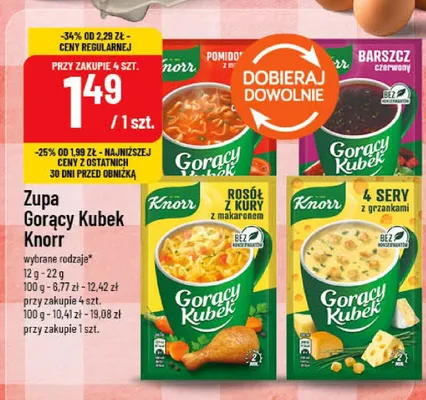 Zupa Gorący Kubek Knorr barszcz czerwony promocja w POLOmarket