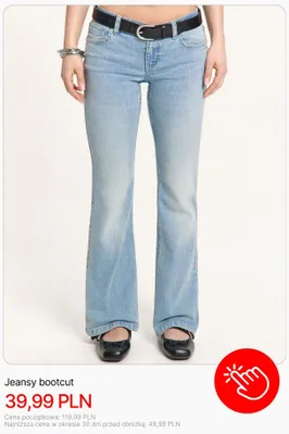 Jeansy bootcut Cropp promocja w Cropp