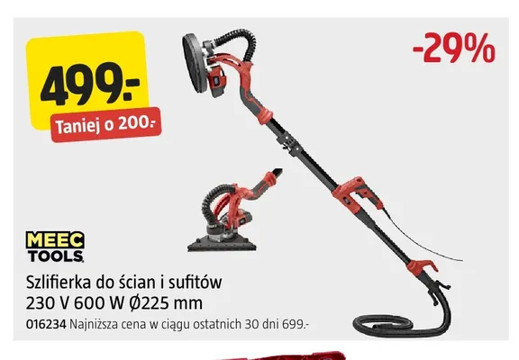 Szlifierka do ścian i sufitów Meec Tools promocja w Jula