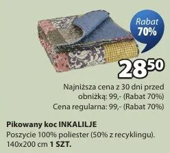 Koc pikowany promocja w Jysk