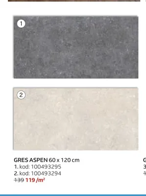 Gres Aspen 60x120 cm kod promocja w Komfort