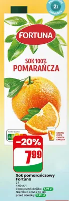 Sok pomarańczowy Hortex promocja w Dino
