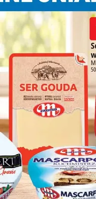 Ser Gouda w plastrach Mlekovita promocja w Leclerc