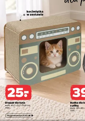 Drapak dla kota promocja w Netto